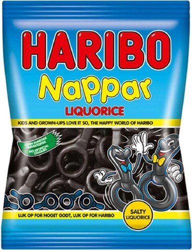 Haribo salty liquorice nappar - salty,